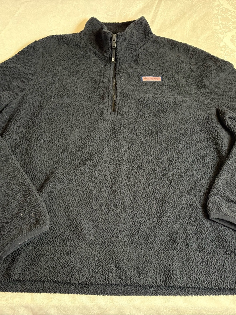 Vineyard vines woman’s navy blue Half-Zip Fleece Pullover